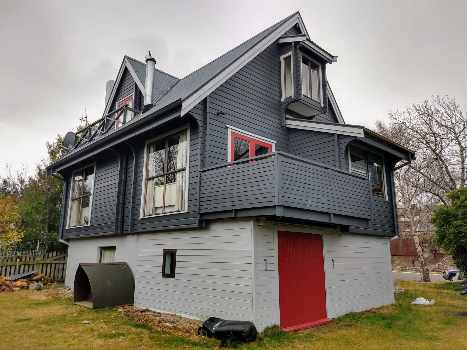 Professional exterior painting work